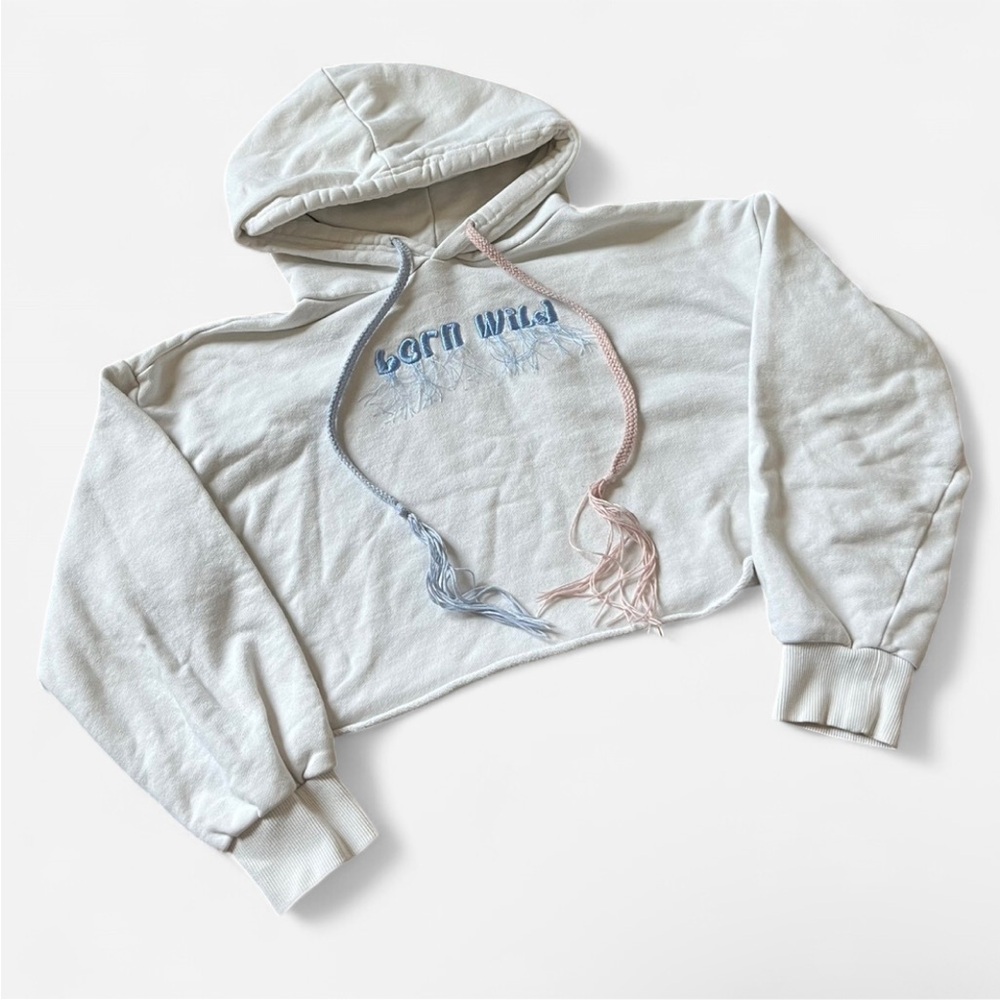 KIDS “Born Wild” Cropped Hoodie